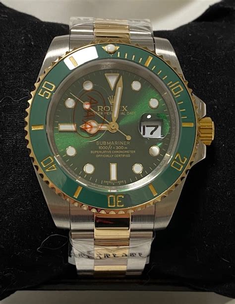 rolex submariner gold grün